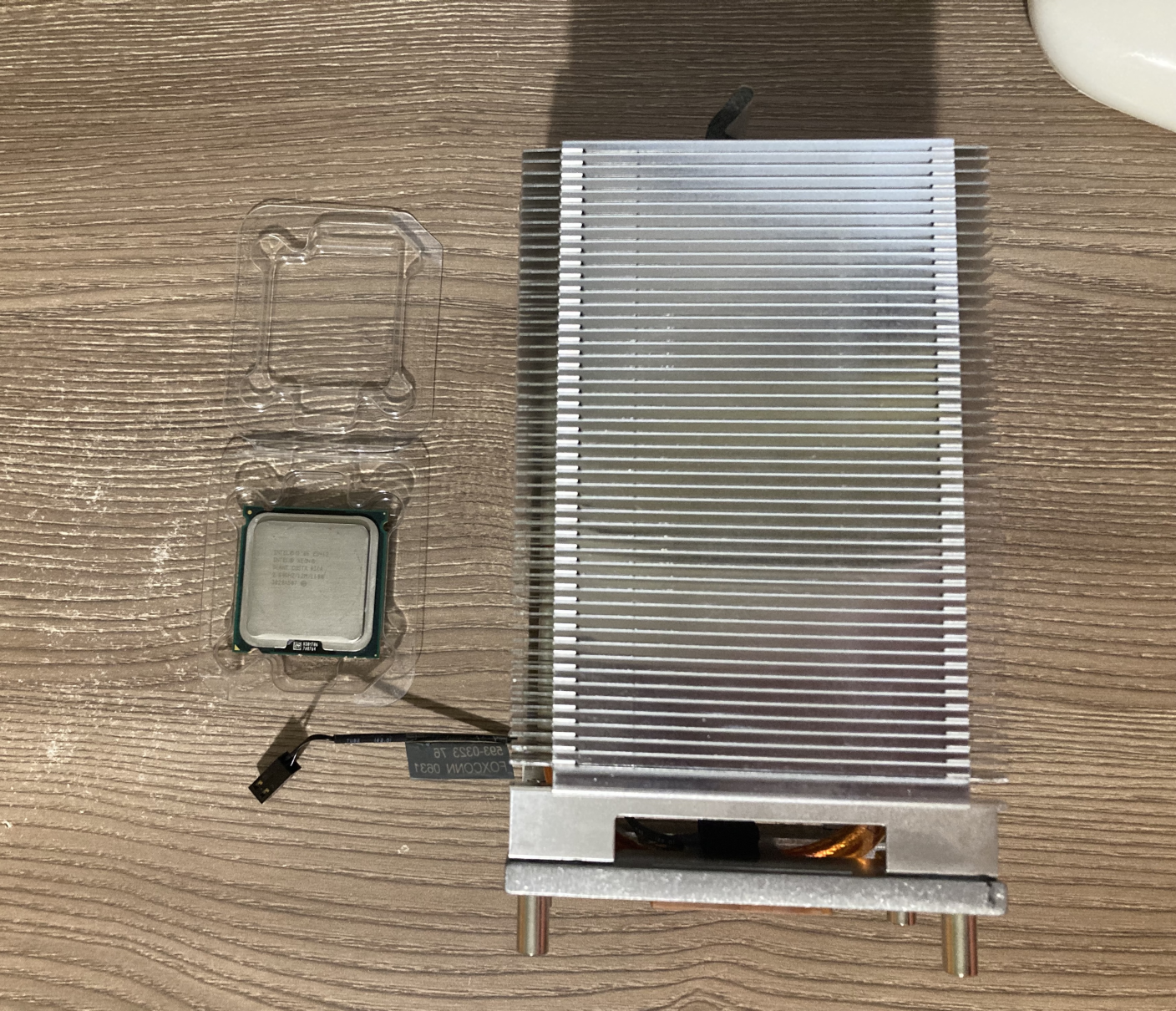 CPU and heatsink